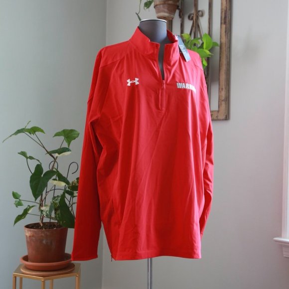 Under Armour 1/4 zip Long Sleeve Pullover XXL WORRIORS BRAND NEW with Tags - Picture 3 of 6